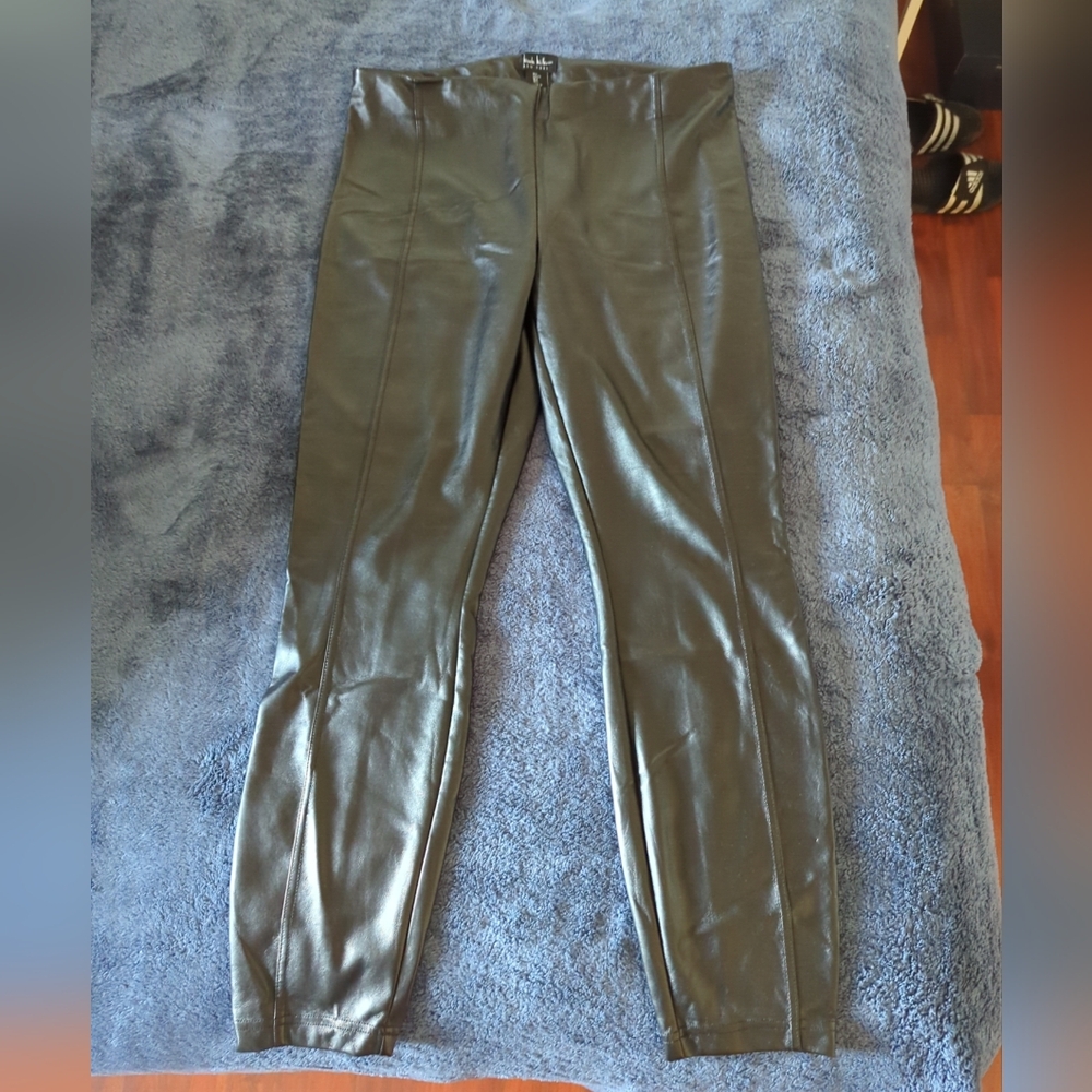BNWOT Nicole Miller Pleader Stretchy Black Pants Size Large